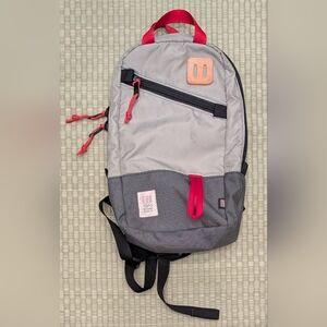 Topo Designs Trip Daypack Silver Charcoal Made in USA